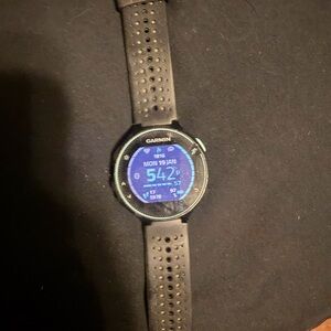 Garmin Black and Blue Smartwatch